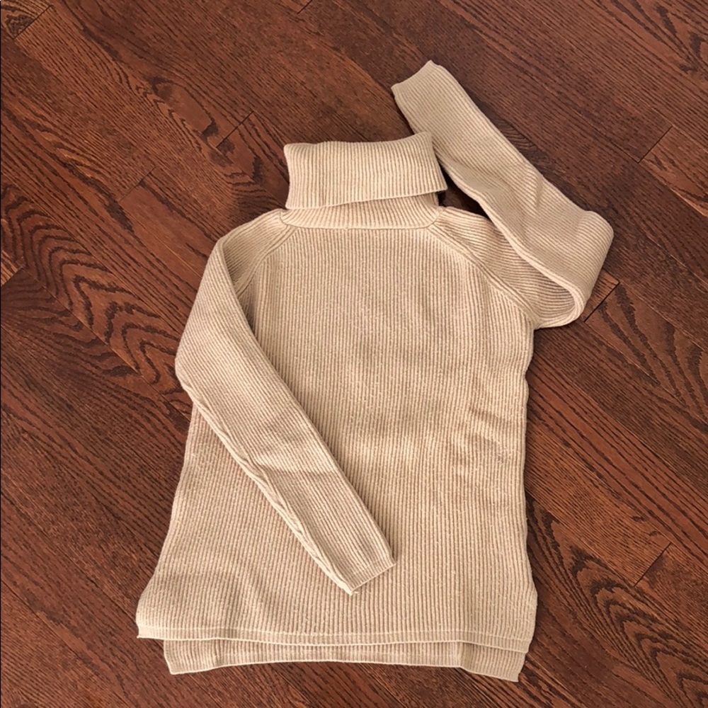 Nasty Gal tan turtleneck sweater